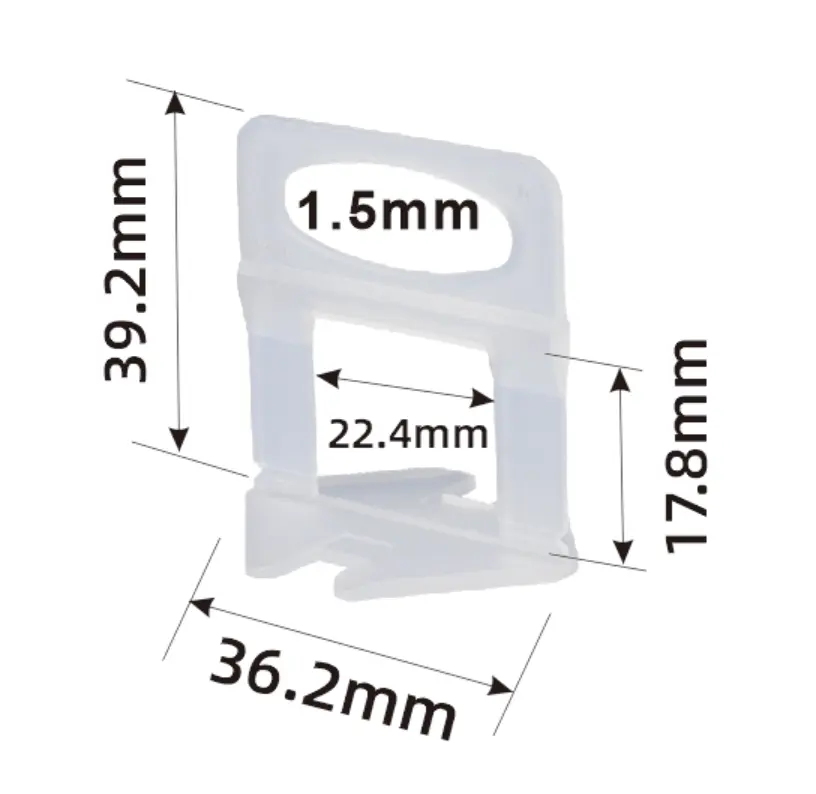 Sistema di livellamento per piastrelle in plastica serie DP Clip distanziatore per piastrelle strumenti di installazione rapida facile accessori per la posa di piastrelle in ceramica Dingyi