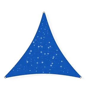 Solar LED Border Sun Sails HDPE New Outdoor 180gsm Triangle 3x3x3 M Shade Sails & Enclosure Nets 2~5 Years 85%---99% T/T, L/C