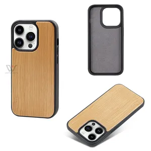Thiết kế sang trọng bán buôn điện thoại bằng gỗ bìa cho Iphone 11 12 13 15 Pro Max cộng với gỗ điện thoại di động trường hợp đối với iPhone 14