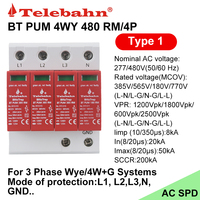 Parasurtenseur 480Y/277V 20-50kA, dispositif de protection contre les surtensions (SPD) pour système triphasé en Y/4W+G