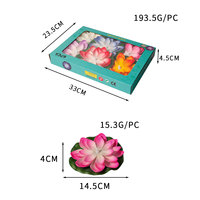 Lanterne flottante LED étanche en forme de lotus d'eau, lumière de bougie pour festival, marché nocturne, décoration aquatique, lampe flottante