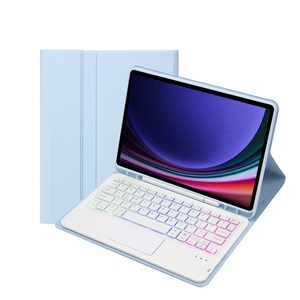 <span class=keywords><strong>Teclado</strong></span> con funda protectora para Samsung <span class=keywords><strong>Tab</strong></span> S7 11 "T870/T875/<span class=keywords><strong>S8</strong></span> 11" X700/X706, funda con <span class=keywords><strong>teclado</strong></span> inalámbrico retroiluminado Trackpad - Product Image 5