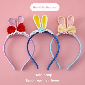 Handmade Headband với Dễ Thương 3D Bowknot <span class=keywords><strong>Bunny</strong></span> cá nhân <span class=keywords><strong>Bunny</strong></span> tai cho live <span class=keywords><strong>streaming</strong></span> bên trang trí - Product Image 1