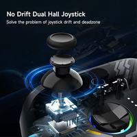 Controlador de juegos móvil inalámbrico, joystick con vibración, gamepad con interruptor, compatible con sistemas Steam, iOS y Android.