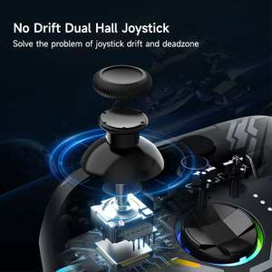คอนโทรลเลอร์<span class=keywords><strong>เกม</strong></span>มือถือไร้สาย, จอยสติ๊กแบบสั่น, สวิตช์<span class=keywords><strong>เกม</strong></span>แพดบลูทูธ, เหมาะสำหรับระบบ Steam, iOS และ Android - Product Image 4