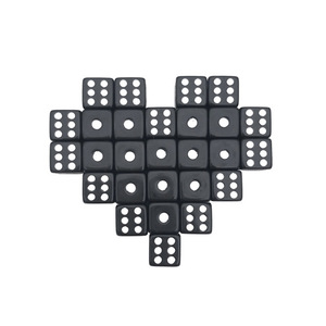 Dados Acrílicos Negros de 10 mm, Pequeños, de 6 Caras, para Manualidades, Juegos de Mesa, Aula, Regalos para Fiestas Familiares - Product Image 1