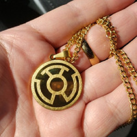 Collier avec pendentif personnalisé en acier inoxydable 316 plaqué or 18 carats, avec logo personnalisé