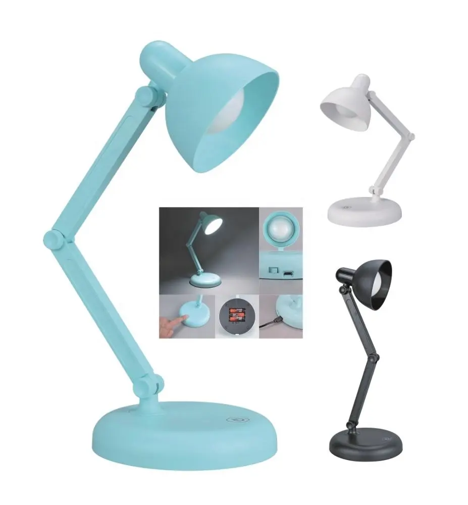2019 hot selling 18 SMD LED Foldable Desk Lamp, powered by 3xAA batteries or USB powered,brightness adjustable