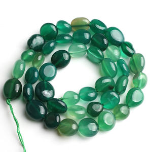 Vente en gros 8-10mm perles irrégulières pépite pierre Bracelets Jade galet dégringolé puces pépite perles pierre irrégulière perles de pierres précieuses - Product Image 5