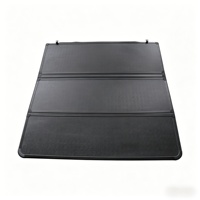 Couverture de benne rigide pliable en alliage d'aluminium anti-rouille et imperméable pour Tundra 6,5 pieds, Silverado, Sierra, Ram 1500 6,5 pieds