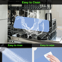 Caractéristiques lavables de doublure de tapis d'étagère de tiroir d'armoire de cuisine imperméable antidérapage moderne de silicone
