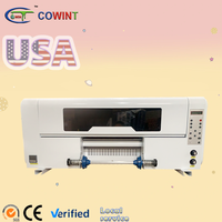 Cowint UV DTF mesin Printer cetakan pada Pvc/plastik/akrilik plastik bahan Flatbed UV Printer