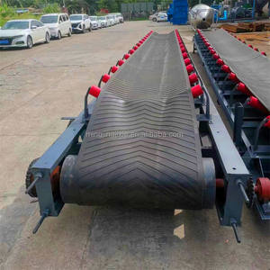 Transportador de correa de transporte de nailon para levantar y bajar línea de flujo de grano de Piedra de Arena material de correa de goma de descarga - Product Image 1