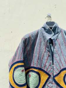 Veste courte en toile brodée à la main, automne |   Manteau bohème artisanal de qualité supérieure pour femmes |   Couche d'hiver - Product Image 3