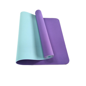 Populaire personnaliser Logo épais fixe double maison Fitness exercice entraînement TPE tapis <span class=keywords><strong>de</strong></span> Yoga - Product Image 4