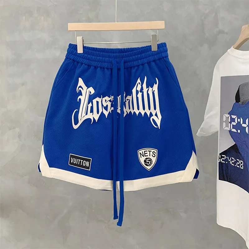 Custom double-layer poly basketball shorts men's simple design training fitness room network custom sublimation network shorts