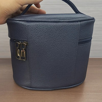 Sacs et étuis cosmétiques en cuir PU personnalisés Voyage Portable Étanche Sac de maquillage promotionnel avec compartiments multiples fonctionnels