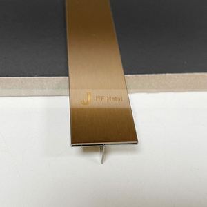 Profil décoratif de haute qualité en forme de T, en acier inoxydable de qualité 304, pour carrelage, murs d'appartement, durable, imperméable, facile à poser - Product Image 5