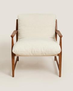SILLA <span class=keywords><strong>DE</strong></span> MADERA CON COJÍN EXTRAÍBLE - Product Image 2