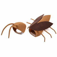 Liangkeshu Costume d'Halloween pour chien, style cafard, insecte, insecte à pattes, amusant et original, tenue de transformation pour animal de compagnie, design Europe et Amérique