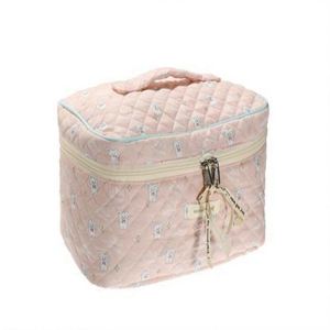 Large Capacity Portable Cosmetics <b>Storage</b> Bag Eco-Friendly Cotton <b>Makeup</b> Bag with Fashionable Zipper Closure Cute New Ins Design - Product Image 1