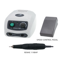 Moteur CC brossé classique RHJC RENHE 119, 35 000 tr/min, en plastique, faible bruit, micro-meuleuse électrique pour bijoux, micromoteur de polissage