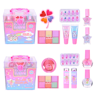 Boîte de maquillage pour enfants en plastique lavable personnalisable, jeu de salon de beauté, accessoires de maquillage pour fête de princesse, vente en gros, certifié CPSR