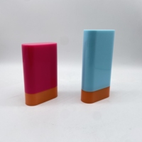 Fantaisie coloré 15g 20g recyclable pp cosmétique carré déodorant bâton conteneur/crème solaire bâton tube