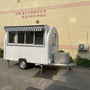 Quiosco callejero de 8 pies, carrito de perritos calientes de café, cocina móvil, pizza, comida, remolques, carrito de tienda, camión, coche con ruedas a la venta - Product Image 4