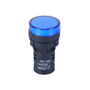 Luz indicadora de plástico de 22 mm compatible con enchufes de luz piloto estándar para un fácil reemplazo - Product Image 1