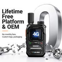 XUNLIBAO Talkie-walkie 4G PoC double SIM avec lumière stroboscopique, sans frais de plateforme, robuste, W900, radio bidirectionnelle pour la sécurité et la construction