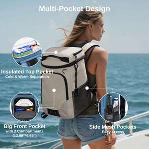 Large Capacity Insulated Leakproof Outdoor Travel Camping Picnic <b>Beach</b> <b>Bag</b> Soft Cooler Backpack - Product Image 6