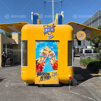 Remorque de camion de nourriture avec machine à collation à la crème glacée et équipement pour croustilles de bonbons à la gaufre-Utilisation en camping et au détail (résistant à la rouille)