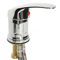 Robinet de douche monocommande moderne en métal, mitigeur chaud/froid durable pour lavabo de salon de coiffure commercial