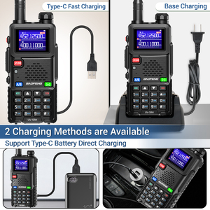 Baofeng UV-5RH Walkie Talkie a lungo raggio un tocco frequenza di ricerca banda aria tipo-C ad alta potenza potenziata UV-5R <span class=keywords><strong>Radio</strong></span> a due vie - Product Image 4