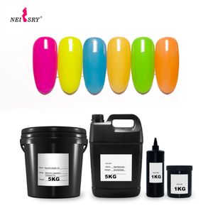 Neissry Smart AI LED Lamp Jelly Livraison Gratuite Syrup Blooming Bottle Glitter Gel Nail Polish Set Prix Usine - Product Image 5