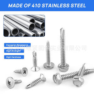 Stainless Steel Hex Flat Truss Head Self Tapping <b>Screw</b> <b>Set</b> 430pcs Metal Fasteners For Wood And Metal Fixing - Product Image 2