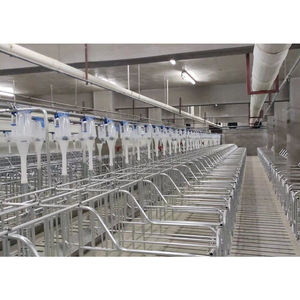 HENGYIN HY-AFS New Anti-corrosion Hot Dip Galvanized Farm Piggery Swine Farm Sow Bed Back Door Design Pig Gestation Crate Long - Product Image 1
