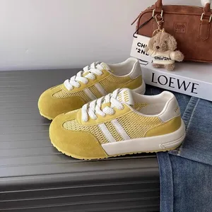 Спортивные Туфли с круглым носком на толстой подошве, которые уменьшают Размер ног и увеличивают рост. Коренастая обувь - Product Image 3