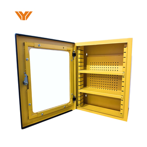 Tùy chỉnh lớn treo tường kim loại khóa trạm vàng tấm kim loại khóa tagout có thể tháo rời móc tấm kim loại chế tạo - Product Image 3