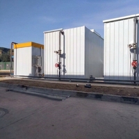 Station de traitement des eaux usées mobiles conteneurisée 50-300 m³/jour avec pompe et moteur contrôlés par PLC et médias pour les eaux usées d'abattoir