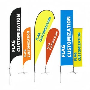 Hot Selling High Quality Feather Beach Flag Banners Best Price for Promotional Sport Design
