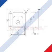Poignée de remplacement robuste pour boîte à outils, porte de camion, porte de voyage, avec loquet à palette