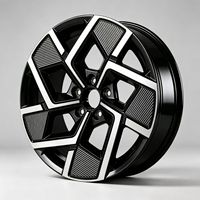 1 pièce Jante en aluminium forgé noir finition usinée personnalisée 15-26 pouces pour voitures particulières, SUV, berlines, véhicules électriques Y000