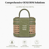 Sac fourre-tout en paille tressée personnalisé, sac de luxe en rotin tressé, sac artisanal en osier en forme de boîte, sac à bandoulière sécurisé pour usage quotidien