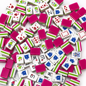 Set di Mahjong Americano di Lusso a 4 Strati in Acrilico, Tema Tempesta <span class=keywords><strong>Rosa</strong></span>, Kit da Gioco per Feste e Intrattenimento - Product Image 5