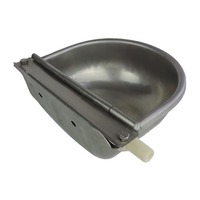 Stainless Pet Animal Automatic Water Feeder with Pipe Horse Goat Dog Cattle Sheep Water Bowl for Livestock