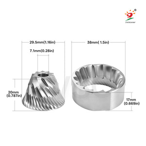 Muelas Cónicas de Repuesto para Molinillo de Café Evsc, 38 mm, Diez Estrellas, Acero Inoxidable - Product Image 1