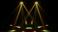 Éclairage de scène professionnel au design original, activé par le son, contrôle DMX512, lumière laser mobile RGBW