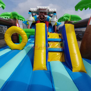 Giant outdoor parcours d'obstacles gonflable combo bouncy castle pirate <b>inflatable</b> bounce <b>house</b> obstacle course - Product Image 5